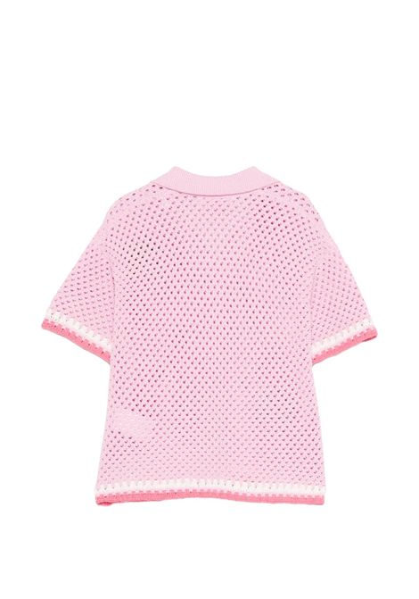 Polo con applicazione SAINT BARTH | PIX0002 PIXIE JR03562L LACE TROPICAL 2177 PATC
